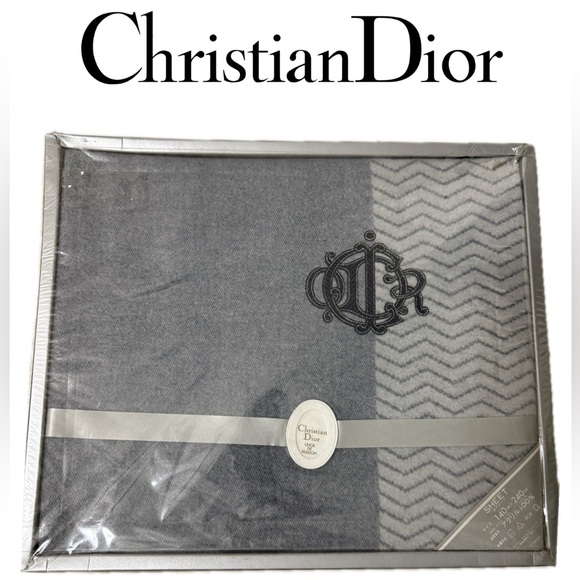 Dior Other - Dior Gray and White Bedding Sheet